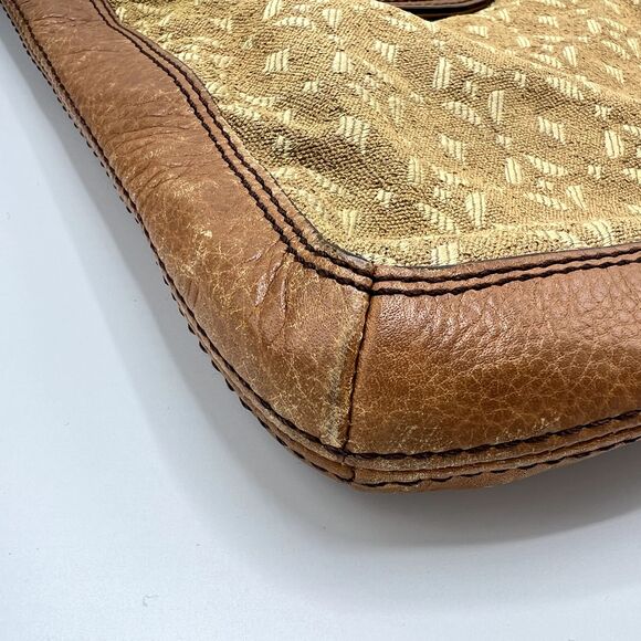 Fossil Crossbody Marlow Signature Shoulder Bag Brown/Tan Fabric Leather ZB5347 - Picture 4 of 10